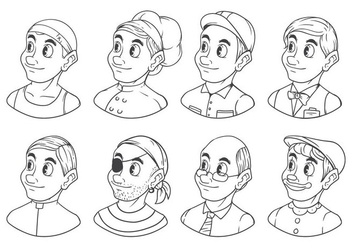 Free Occupation Cartoon Vector - vector gratuit #399643